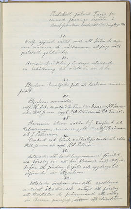 Protokollsbok för Folkpartiets lokalavdelning i Tierps Köping 1914-1943 . [Fol 14r]