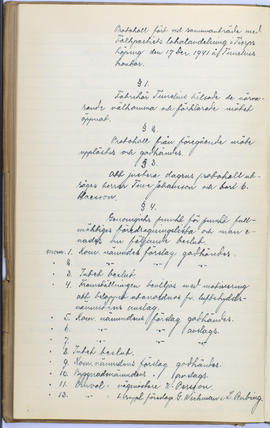 Protokollsbok för Folkpartiets lokalavdelning i Tierps Köping 1914-1943 . [Fol 58v]