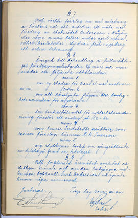 Protokollsbok för Folkpartiets lokalavdelning i Tierps Köping 1914-1943 . [Fol 52v]