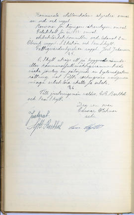 Protokollsbok för Folkpartiets lokalavdelning i Tierps Köping 1914-1943 . [Fol 26v]