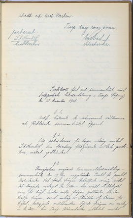 Protokollsbok för Folkpartiets lokalavdelning i Tierps Köping 1914-1943 . [Fol 46r]