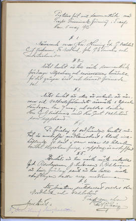 Protokollsbok för Folkpartiets lokalavdelning i Tierps Köping 1914-1943 . [Fol 4v]