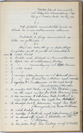 Protokollsbok för Folkpartiets lokalavdelning i Tierps Köping 1914-1943 . [Fol 55r]
