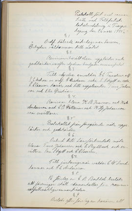 Protokollsbok för Folkpartiets lokalavdelning i Tierps Köping 1914-1943 . [Fol 33v]