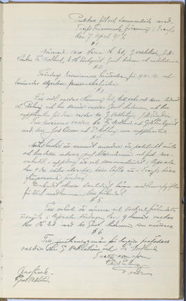 Protokollsbok för Folkpartiets lokalavdelning i Tierps Köping 1914-1943 . [Fol 5r]