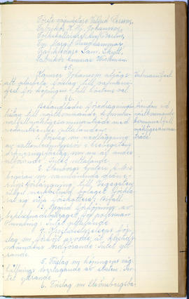 Protokollsbok för Folkpartiets lokalavdelning i Tierps Köping 1914-1943 . [Fol 65r]