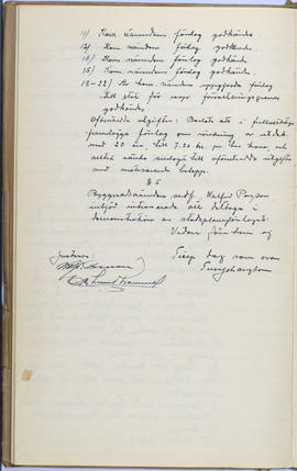 Protokollsbok för Folkpartiets lokalavdelning i Tierps Köping 1914-1943 . [Fol 67v]