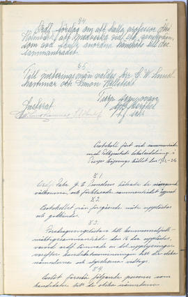 Protokollsbok för Folkpartiets lokalavdelning i Tierps Köping 1914-1943 . [Fol 38r]