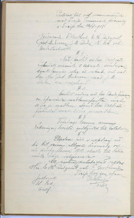 Protokollsbok för Folkpartiets lokalavdelning i Tierps Köping 1914-1943 . [Fol 5v]