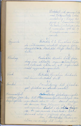 Protokollsbok för Folkpartiets lokalavdelning i Tierps Köping 1914-1943 . [Fol 57v]