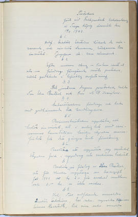Protokollsbok för Folkpartiets lokalavdelning i Tierps Köping 1914-1943 . [Fol 70r]