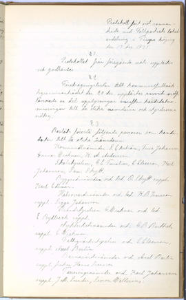 Protokollsbok för Folkpartiets lokalavdelning i Tierps Köping 1914-1943 . [Fol 35r]