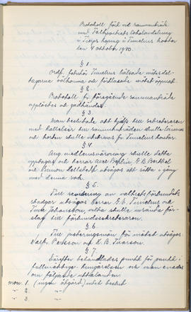 Protokollsbok för Folkpartiets lokalavdelning i Tierps Köping 1914-1943 . [Fol 54r]