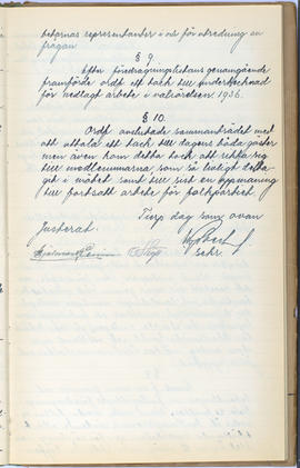 Protokollsbok för Folkpartiets lokalavdelning i Tierps Köping 1914-1943 . [Fol 41r]