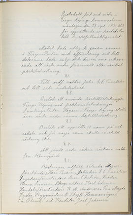 Protokollsbok för Folkpartiets lokalavdelning i Tierps Köping 1914-1943 . [Fol 22r]