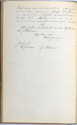 Protokollsbok för Folkpartiets lokalavdelning i Tierps Köping 1914-1943 . [Fol 14v]