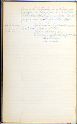 Protokollsbok för Folkpartiets lokalavdelning i Tierps Köping 1914-1943 . [Fol 65v]