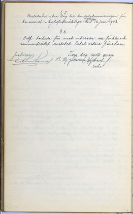 Protokollsbok för Folkpartiets lokalavdelning i Tierps Köping 1914-1943 . [Fol 61V]