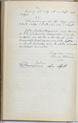Protokollsbok för Folkpartiets lokalavdelning i Tierps Köping 1914-1943 . [Fol 24v]
